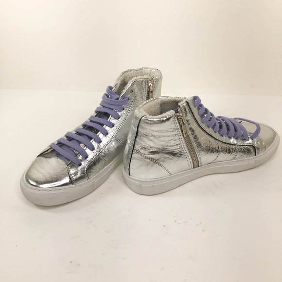 p448 silver sneakers